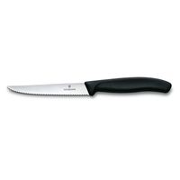 Victorinox Steakmes Swiss Classic - Zwart - Gekarteld - 11 cm - thumbnail