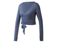 CRIVIT Dames sport wikkeltop (Blauw, M (40/42))