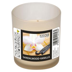 Conpax Candles Geurkaars - in glas - Sandalwood-Vanilla aroma - 8 branduren - 7 x 8 cm