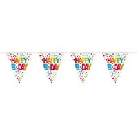 Verjaardag vlaggenlijn b-day/happy birthday 10 meter   -