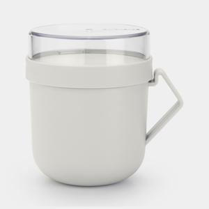 Brabantia Make & Take soepbeker 0,6 liter, kunststof - Light Grey