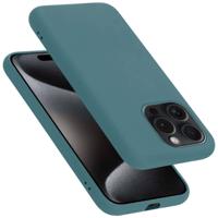 Cadorabo Hoesje geschikt voor Apple iPhone 15 PRO Case in LIQUID GROEN - Beschermhoes TPU silicone Cover