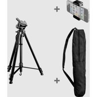 Walimex Pro 22007 Tripod Werkhoogte: 550 - 1460 mm Zwart Incl. zwengel, Incl. tas, Waterpas - thumbnail