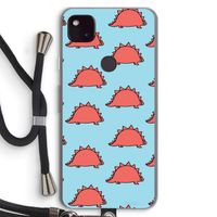 Dinosawrr: Pixel 4a 5G Transparant Hoesje met koord