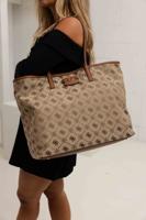 Guess Neda Large 2-in-1 Tote Tas Dames Bruin - Maat One Size - Kleur: Bruin | Soccerfanshop Guess Neda Large 2-in-1 Tote Tas Dames Bruin - Maat One Size - Kleur: Bruin | Soccerfanshop