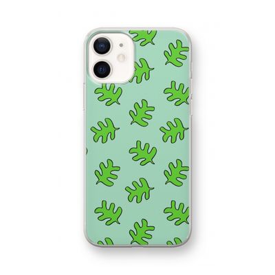 Groene blaadjes: iPhone 12 mini Transparant Hoesje