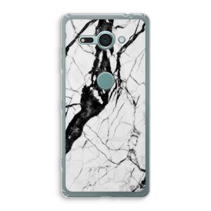 Witte marmer 2: Sony Xperia XZ2 Compact Transparant Hoesje