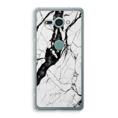 Witte marmer 2: Sony Xperia XZ2 Compact Transparant Hoesje