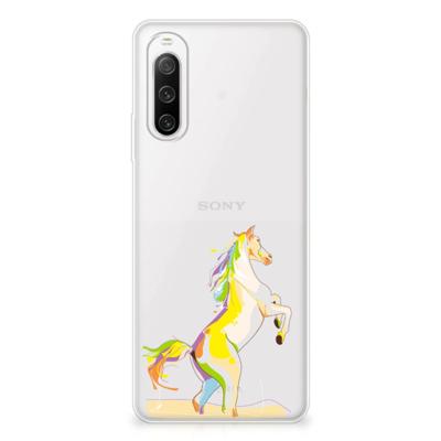 Sony Xperia 10 IV Telefoonhoesje met Naam Horse Color Sony Xperia 10 IV Telefoonhoesje met Naam Horse Color