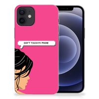 iPhone 12 | 12 Pro (6.1") Silicone-hoesje Woman Don't Touch My Phone - thumbnail