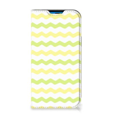 iPhone 14 Pro | Hoesje met Magneet | Waves Yellow