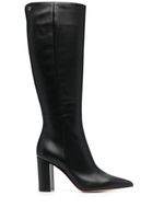 Gianvito Rossi bottes en cuir à bout pointu 90 mm - Noir - thumbnail