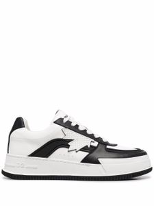 DSQUARED2 baskets à patch logo - Blanc