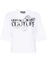 Versace Jeans Couture t-shirt en coton à logo imprimé - Blanc