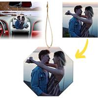 kerstversiering 2d acryl gepersonaliseerde fotocadeaus hangende hanger kerstversiering aangepaste spiegel hangende ornament met foto Lightinthebox