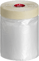 Kip 332 Masking-Tec Afdekfolie met Masking Tape - 550mm x 33m