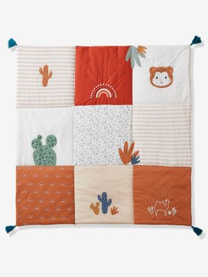 WILD SAHARA Oeko-Tex® gewatteerde vloermat / boxkleed ecru / zand