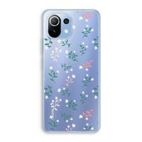 Small white flowers: Xiaomi Mi 11 Lite Transparant Hoesje