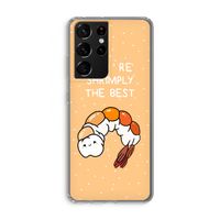 You're Shrimply The Best: Samsung Galaxy S21 Ultra Transparant Hoesje