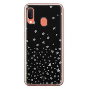 Samsung Galaxy A20e siliconen hoesje - Falling stars