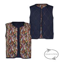 B.Nosy Meisjes reversibel gilet - Ginny - Amibitous AOP B.Nosy Meisjes reversibel gilet - Ginny - Amibitous AOP
