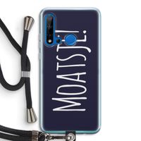 Moatsje!: Huawei P20 Lite (2019) Transparant Hoesje met koord