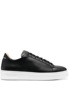 Philipp Plein baskets Skull and Plein en cuir - Noir