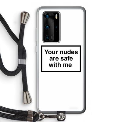 Safe with me: Huawei P40 Pro Transparant Hoesje met koord