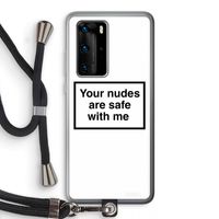 Safe with me: Huawei P40 Pro Transparant Hoesje met koord