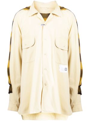 Maison MIHARA YASUHIRO chemise Back Covered en coton - Jaune