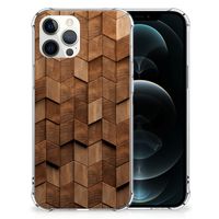 Stevig Telefoonhoesje voor iPhone 12 Pro Max Wooden Cubes - thumbnail