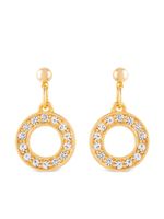 Susan Caplan Vintage boucles d'oreilles serties de cristaux (années 1990)