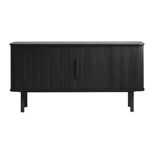 by fonQ Splinted Dressoir - Zwart Eiken