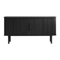 by fonQ Splinted Dressoir - Zwart Eiken