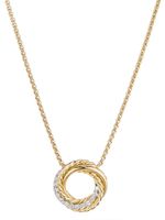 David Yurman collier Crossover en or 18ct serti de diamants