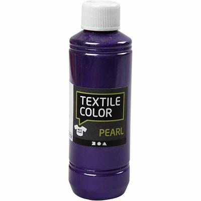 Creativ Company Textielkleur, parelmoer, violet, 250 ml/ 1 fles