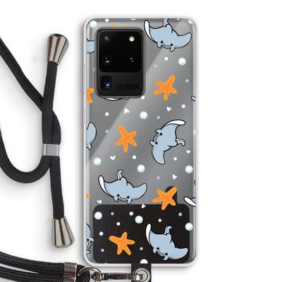 Manta: Samsung Galaxy S20 Ultra Transparant Hoesje met koord