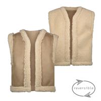 MAYCE Meisjes teddy gilet - Dessert zand MAYCE Meisjes teddy gilet - Dessert zand