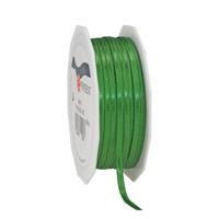 Cadeaulint/sierlint Satijn - 0.3 cm x 50 meter - Groen - cadeaus inpakken - decoratie