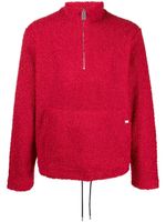 1017 ALYX 9SM sweat en fil bouclé à col zippé - Rouge - thumbnail