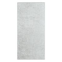 Cawö Cawö Two-Tone Stripe Handdoek 50x100 platin