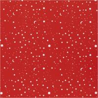 Creativ Company Inpakpapier, sterren en manen, b: 50 cm, 80 gr, donkerrood, 5 m/ 1 rol