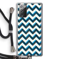 Onderbroken lijn: Samsung Galaxy Note 20 / Note 20 5G Transparant Hoesje met koord