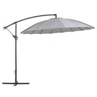 Beliani CALABRIA - Cantilever parasol-Grijs-Polyester - thumbnail