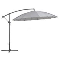 Beliani CALABRIA - Cantilever parasol-Grijs-Polyester