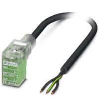 Phoenix Contact SAC-3P- 3,0-PUR/CI-1L-R-ES 1401542 Klepstekker met aangegoten kabel Zwart Inhoud: 1 stuk(s)