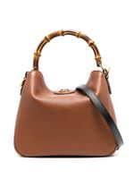 Gucci small Diana leather shoulder bag - Marron - thumbnail