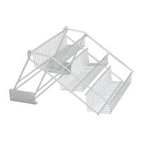 Metaltex up and down rekje 33x28x22 cm zilver