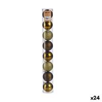 Set kerstballen Krist+ Groen Plastic Ø 7 cm (24 Stuks)