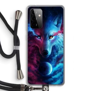 Where Light And Dark Meet: Samsung Galaxy A72 5G Transparant Hoesje met koord